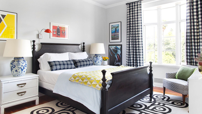 طراحی سرویس خواب ممبران با ترکیب سیاه و سفید